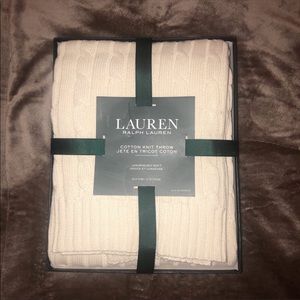 Cotton Knit Throw from Ralph Lauren